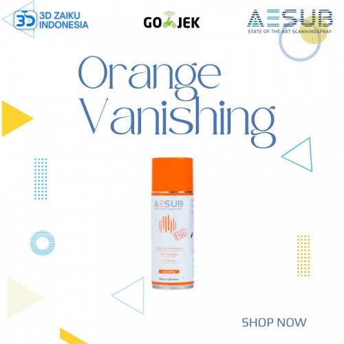 Original AESUB Orange Long Lasting Vanishing 3D Scanner Einscan Spray - 400 ml